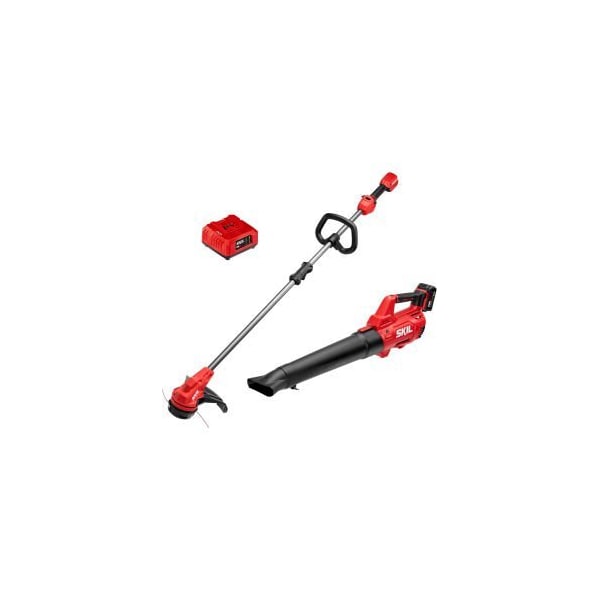 Chervon North America 20 V Battery Powered String Trimmer and Leaf Blower Kit, 400 CFM, Battery Included CB7542B-10 - main
